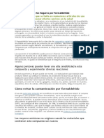 Contaminación de Los Hogares Por Formaldehído