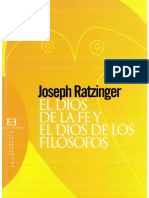RATZINGER, Joseph - El Dios de la fe y el Dios de los filósofos.pdf