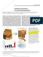 Processing bulk natural wood into a high-performance structural material