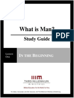 What Is Man? – Lesson 1 – Study Guide