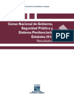 Censo Nacional Sistema Penitenciario 2014 Inegi