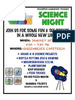 Science Night Flyer