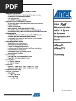8-Bit Microcontroller With 1K Bytes In-System Programmable Flash Attiny13 Attiny13V
