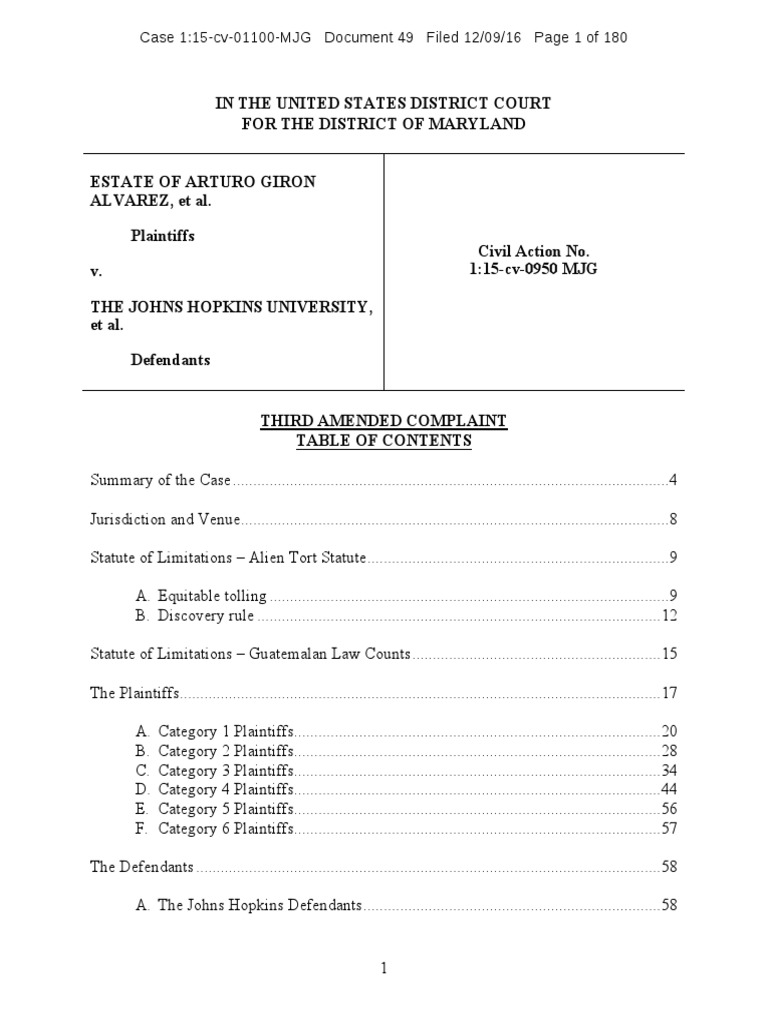 Guatemalans File Civil Suit Against Private Entities in Experiment Case