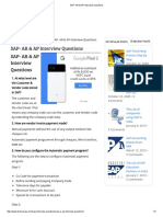 SAP - AR & AP Interview Questions