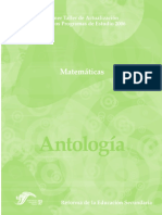 Antologia de Matematicas Manual para Profesores de Secundaria