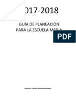 2017-2018 - Planning Guide Middle School-SPANISH