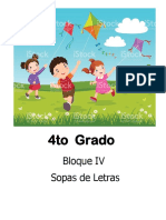 4to Grado - Bloque 4 - Sopa de Letras