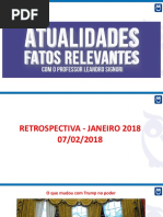 Atualidades. Reestropectiva Janeiro 2018.