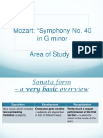 Mozart: "Symphony No. 40 in G Minor Area of Study 1