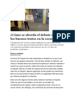 Cómo Se Aborda El Debate Sobre Los Buenos Tratos en La Escuela