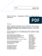 NCH 1627 - Engranajes Cilíndricos - Datos para La Fabricación