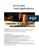 Limitation of Suits ,Appeals and Applications – My Blog