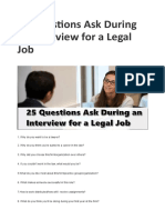 25 Questions Ask During an Interview for a Legal Job – My Blog