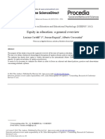 Equity in Education: A General Overview: Luciana Castelli 1, Serena Ragazzi, Alberto Crescentini