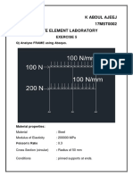 K Abdul Ajeej 17MST0002 Finite Element Laboratory: Exercise 5