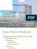 DEEP EXCAVATION DIAPHRAGM WALL CONSTRUCTION