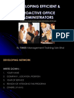 Developing Efficient & Proactive Office Administrators: by TIMES Management Training SDN BHD
