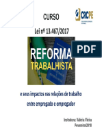 CURSO - Reforma Trabalhista (CRCPE.2017)Arcoverde .Ppt