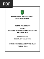 Petunjuk Teknis BOSDA Tahun 2018