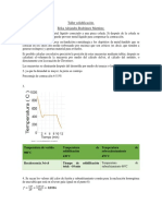 Taller Solidificación