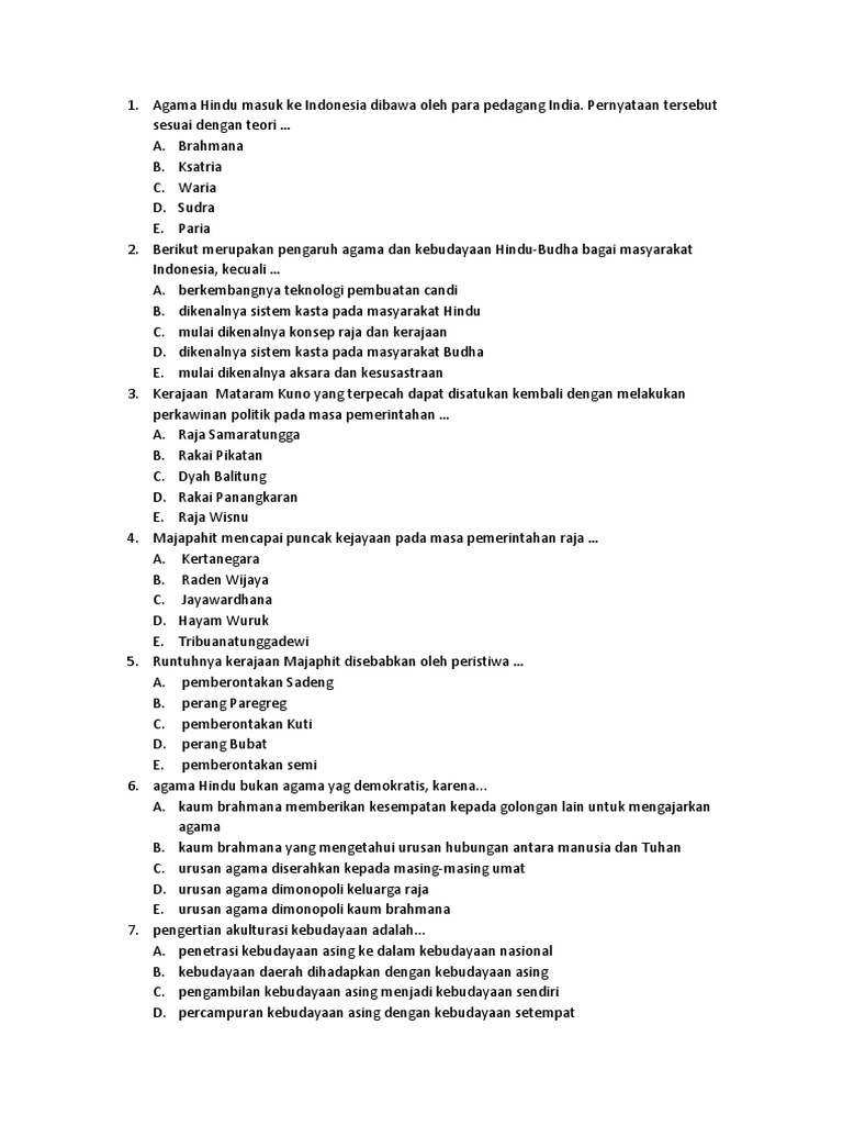 Agama Hindu Masuk Ke Indonesia Dibawa Oleh Para Pedagang India