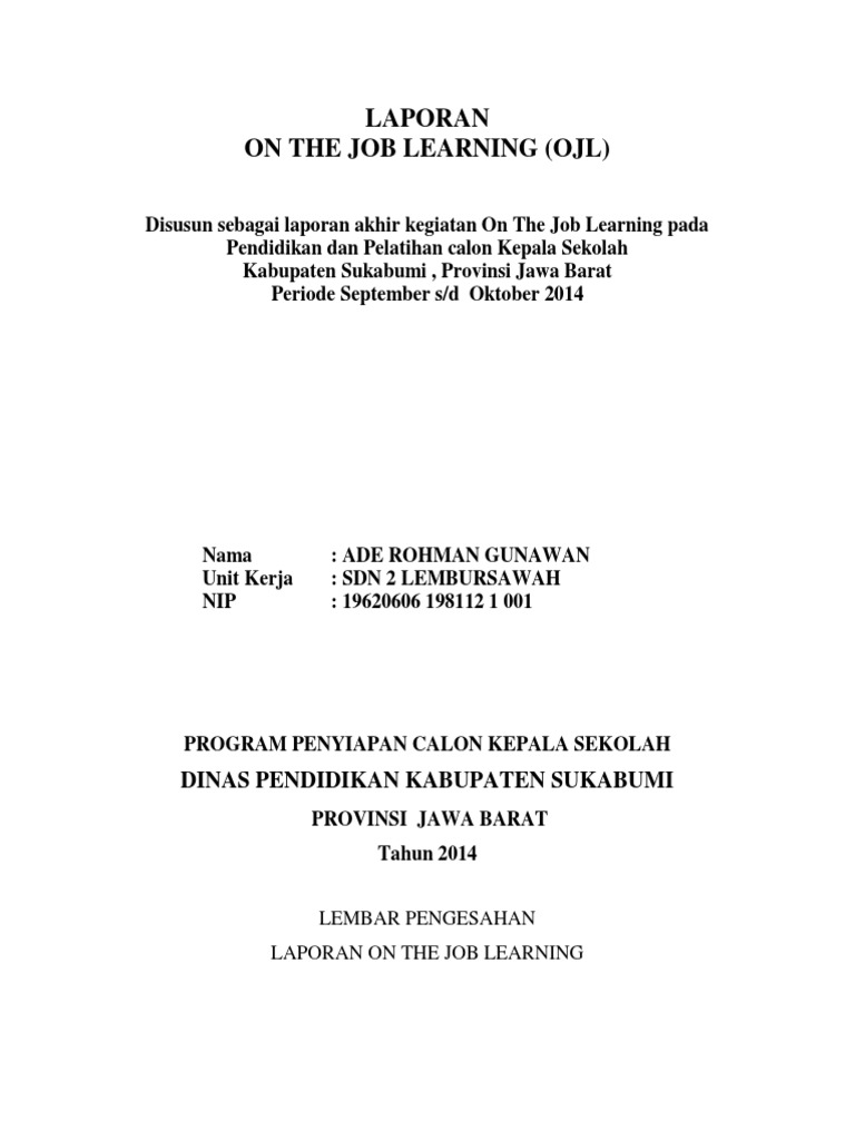 LAPORAN | PDF | Karier & Perkembangan | Pengembangan Diri