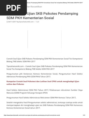 Materi Soal Pkh