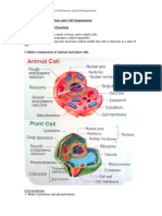 Form 4 Biology Chapter 2 Cell Structure Cell Organisation