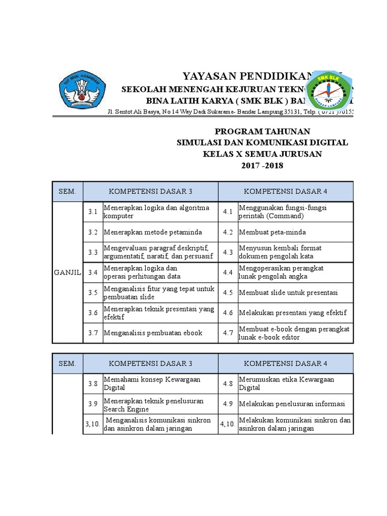 Prota Prosem 2017-2018
