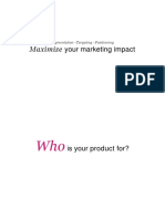 Maximizing marketing impact through STP analysis