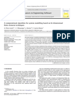 A Computational Algorithm For System Modelling Based On Bi-Dimensional Nite Element Techniques