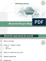 Bacteria Oxygen Requirment