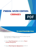 Changes in PMBOK 6th Edition