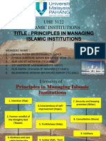 Principle in Managing Islamic Institutions 2