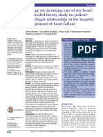 ‘Engage Me in Taking Care of My Heart’a Grounded Theory Study on Patient–Cardiologist Relationship in the Hospital Management of Heart Failure