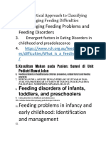 Feeding Problems in Infancy and Early Childhood: Identification and Management