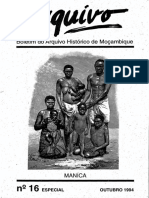 Boletim Do Arquivo Histórico de Moçambique Nº16 Especial - Outubro 1994