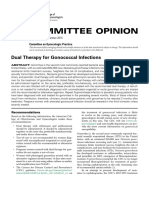 Committee Opinion: Dual Therapy For Gonococcal Infections