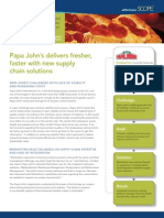 Papa Johns Case Study For LSCM ITM Paper