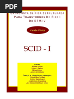 Entrevista Clínica Estruturada Para o DSM IV - Transtornos Do Eixo I (SCID-I)