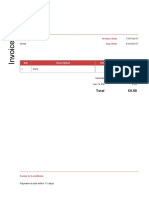 Contour: Bill To Invoice Date Due Date