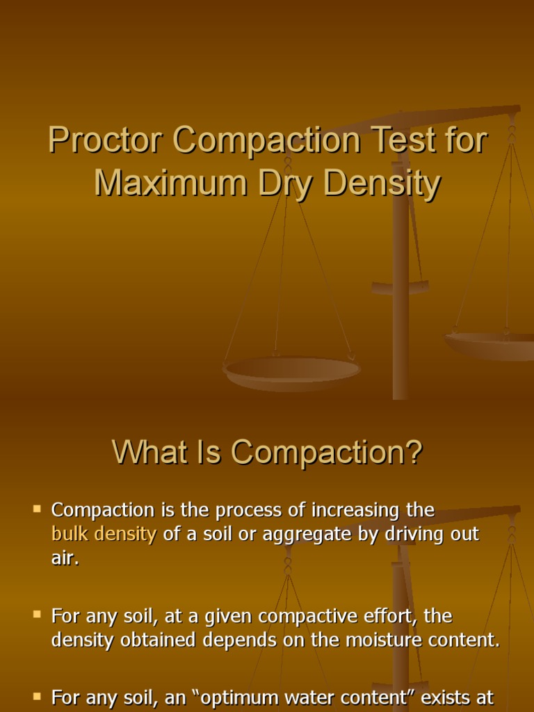 Proctor Compaction Test Overview | PDF | Civil Engineering | Soil