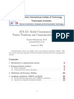 ECS 455: Mobile Communications Fourier Transform and Communication Systems