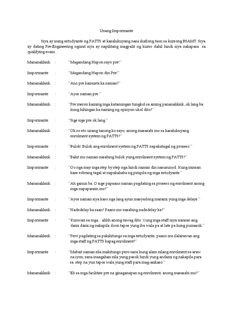 Interviews | PDF