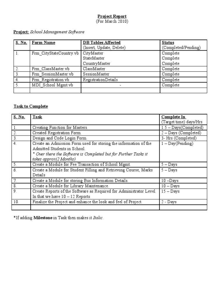 Project Report | PDF | Computing | Software