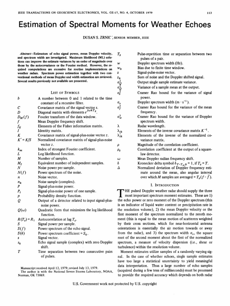 04071995 | PDF | Spectral Density | Radar