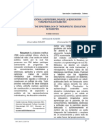 Aproximaccion A La Epistemologia de La Educacion Terapeutica en Diabetes