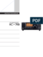 Icom IC-78 Instruction Manual