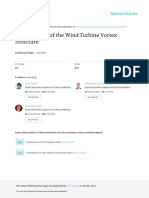 Investigation of The Wind Turbine Vortex Structure